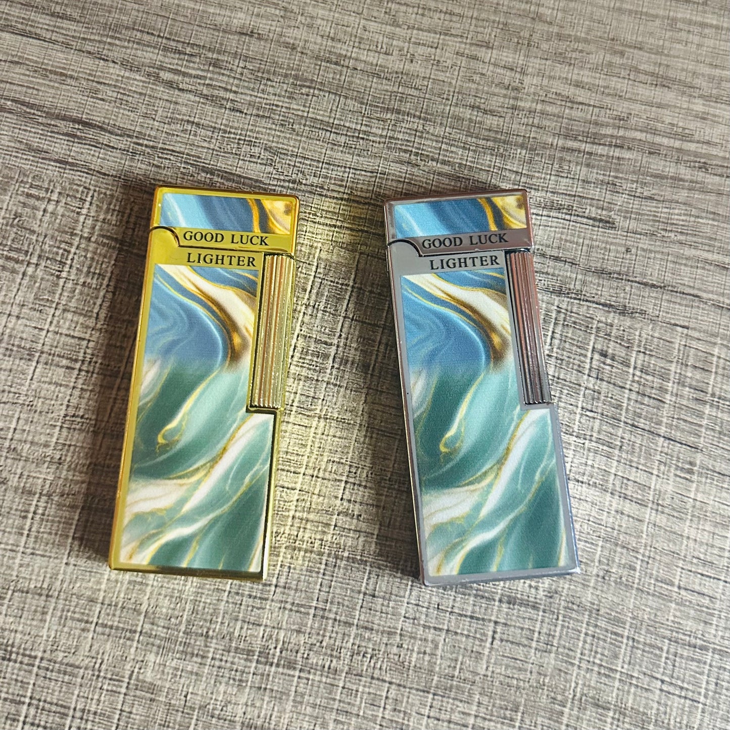 Thin Double-sided Metal Lighter With a New Creative Pattern