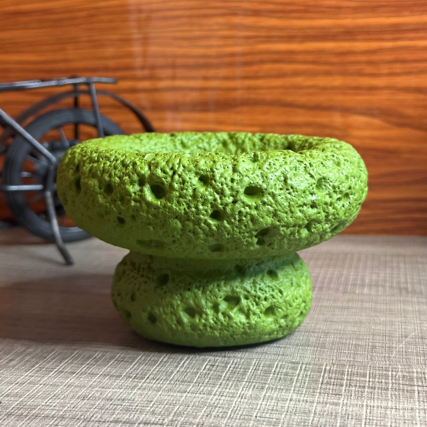 High End Round Bottom Cement Concrete Bowl Unique Shape Candle Jars