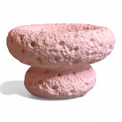 High End Round Bottom Cement Concrete Bowl Unique Shape Candle Jars