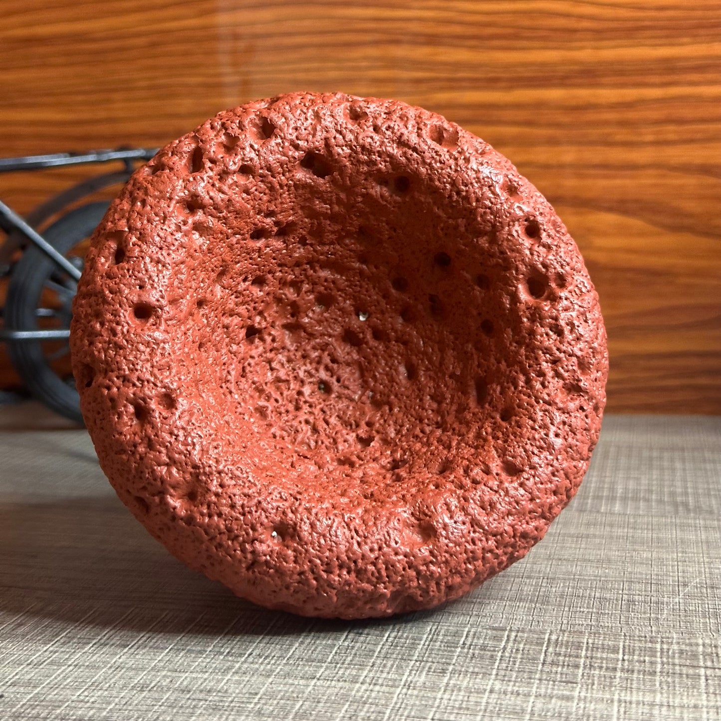 High End Round Bottom Cement Concrete Bowl Unique Shape Candle Jars