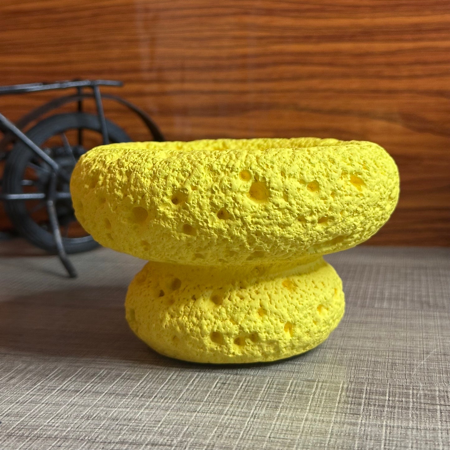 High End Round Bottom Cement Concrete Bowl Unique Shape Candle Jars