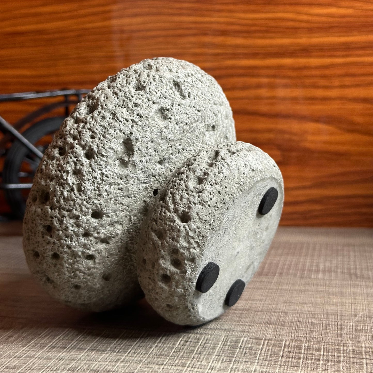 High End Round Bottom Cement Concrete Bowl Unique Shape Candle Jars