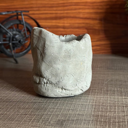 Cement Sand Wax Candle