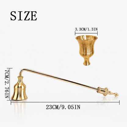 Golden Bell-Shaped Candle Snuffer