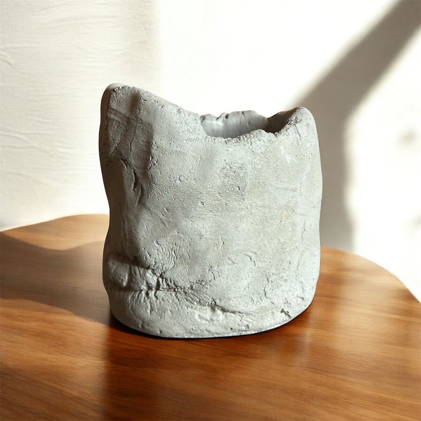 Cement Sand Wax Candle