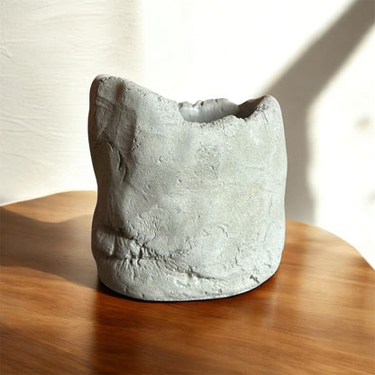 Cement Sand Wax Candle