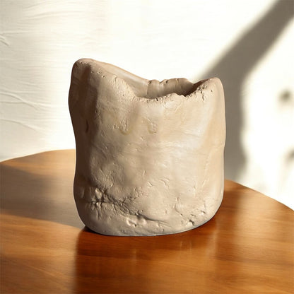 Cement Sand Wax Candle