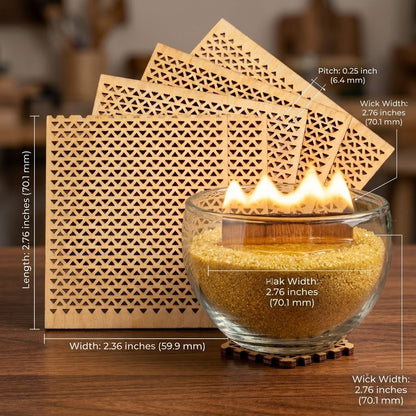 Luxury Wood wicks for Sand Candles